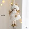 Christmas Plush Angel Girl Pendant Christmas Angel Decoration Desktop Ornament White Pink Angel Pendant New Year 2025