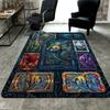 Cybernetic Fish Showcase Pattern Rug Floor Mat for Living Room or Bedroom Soft and Comfortable Carpet a Gift for Birthday and Holiday.