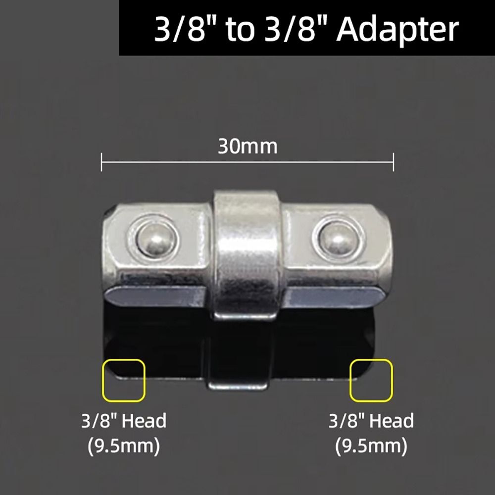 4 Stück/Satz Doppel-Vierkantkopf Ratschenschlüssel Stecknussadapter 1/4 3/8 1/2 Reparatur Handwerkzeug