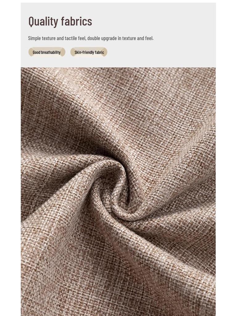 Retro Thickened Linen-Cotton Fabric: Solid Color 1.8m Wide for Sofa Covers & Tablecloths