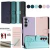 Leather Phone Wallet Case Stand For Samsung Galaxy S26 S25 Edge S24 S23 S22 S21 S20 Ultra FE S10 Plus Protective Card Flip Cover