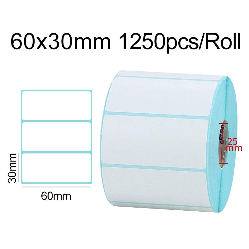 

1 рулон термонаклеек с тройной защитой, самоклеящиеся белые пустые этикетки, используются принтерами для супермаркетов, магазинов, почтовых отделений ZYF