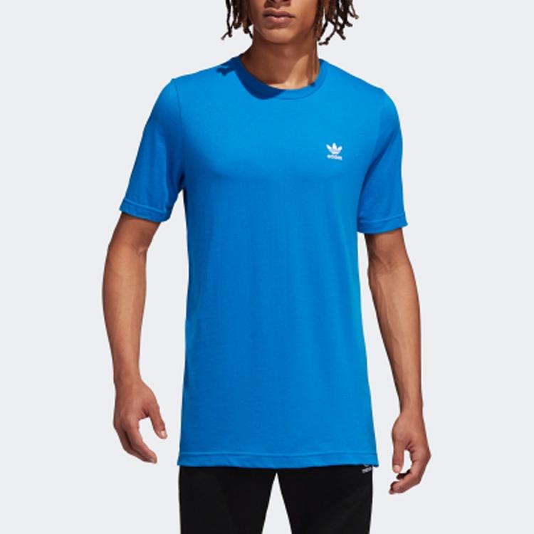 adidas originals Round Neck Pullover Short Sleeve Blue Men's FN2838