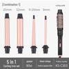 5-in-1 Curling and Straightening Iron with Interchangeable Heads for Big and Water Waves