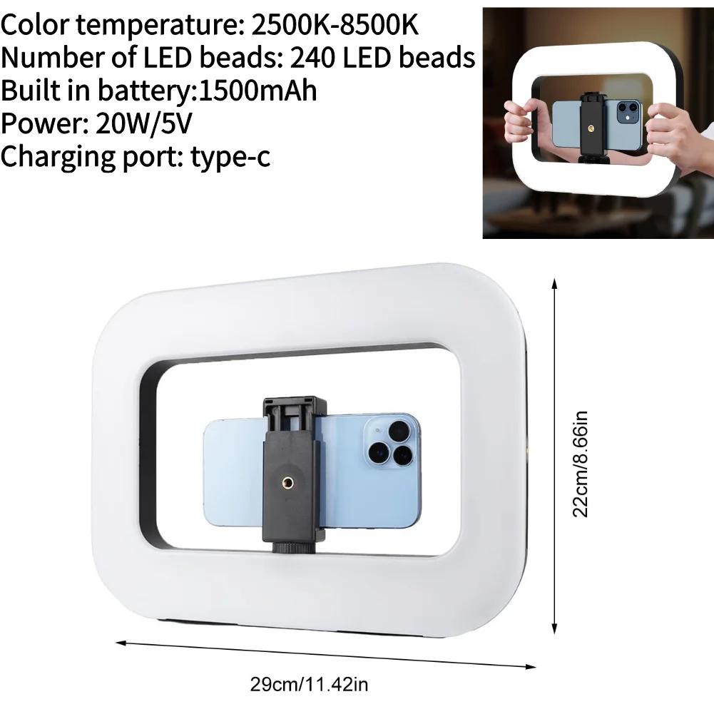 40W LED-Kamera-Licht 2800K-9000K Handheld-Aufhelllicht 4400mAh Wiederaufladbare Fotografie-Beleuchtung für die Fotografie