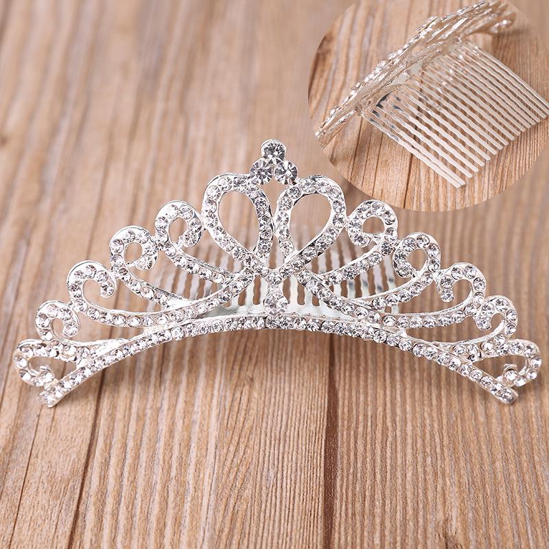 Korean Bridal Rhinestone & Pearl Hair Comb
