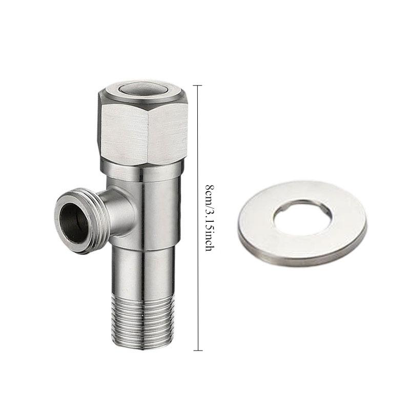 

1pcs Durable and Easy To Install Leak Design for Home Use Angle Valves for Water Heaters Thickened Hot Cold Conversion Valves