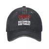 NEW LIMITED Birthmas December Christmas Birthday demin Cap Breathable Design Golf Hat Cap Unisex Summer