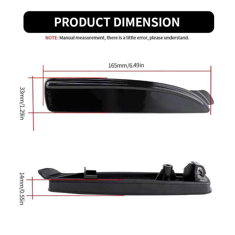 2Pcs Rear Left Right Bumper Reflector Lights Lens For Mazda 3 5 6 D350-51-5L0C D350-51-5L0E For Mazda 3 Rear Side Marker Lens