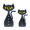 Black Cat Shaped Jewelry Box 3D Printed Cat Jewelry Organizer with 6 Drawers for Necklaces Bracelets Earrings Rings