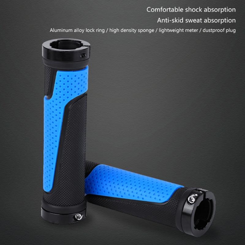 1 Pair Mountain Bike Handlebar Grips Bicycles Rubber Cover Handlebar Bar Grips