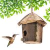Gorgeous Rustic Wooden Birdhouse Perfect Fit for Outdoor Spaces 16x16cm