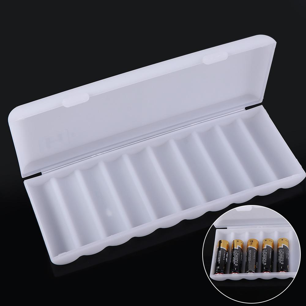 PP Durable Organizer 10X18650 18650 Battery Storage Box Cover Battery Holder Hard Case