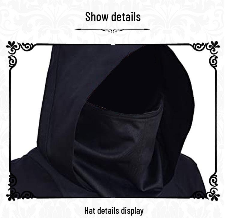 Cyberpunk Hooded Cloak for Halloween & Medieval Role-Play