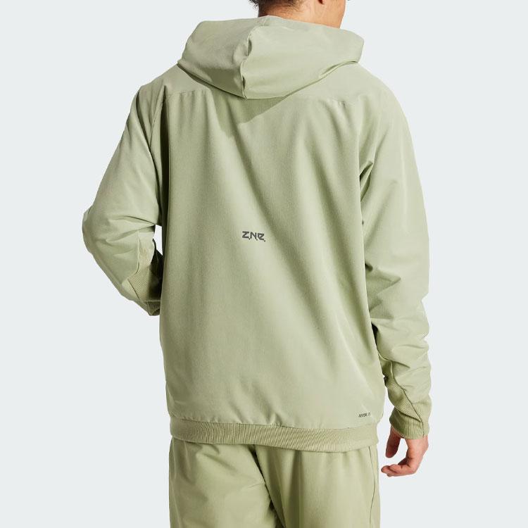 adidas Z.N.E. Woven Full-Zip Hooded Track Top Men Jacket Tent-Green IS9279