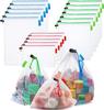 Kitchen Reusable Mesh Produce Bags with Drawstring Closure Set Storage Bag