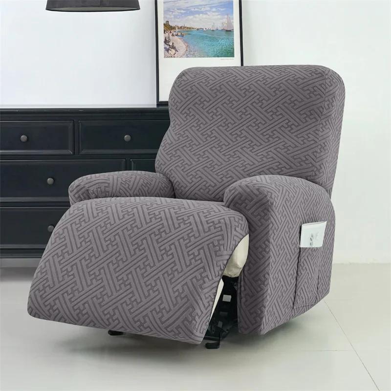 1/2/3Seat Recliner Sofa Cover Stretch Armchair Slipcover Anti-Slip Recliner Couch Cover Home Decor Fotel Wypoczynkowy