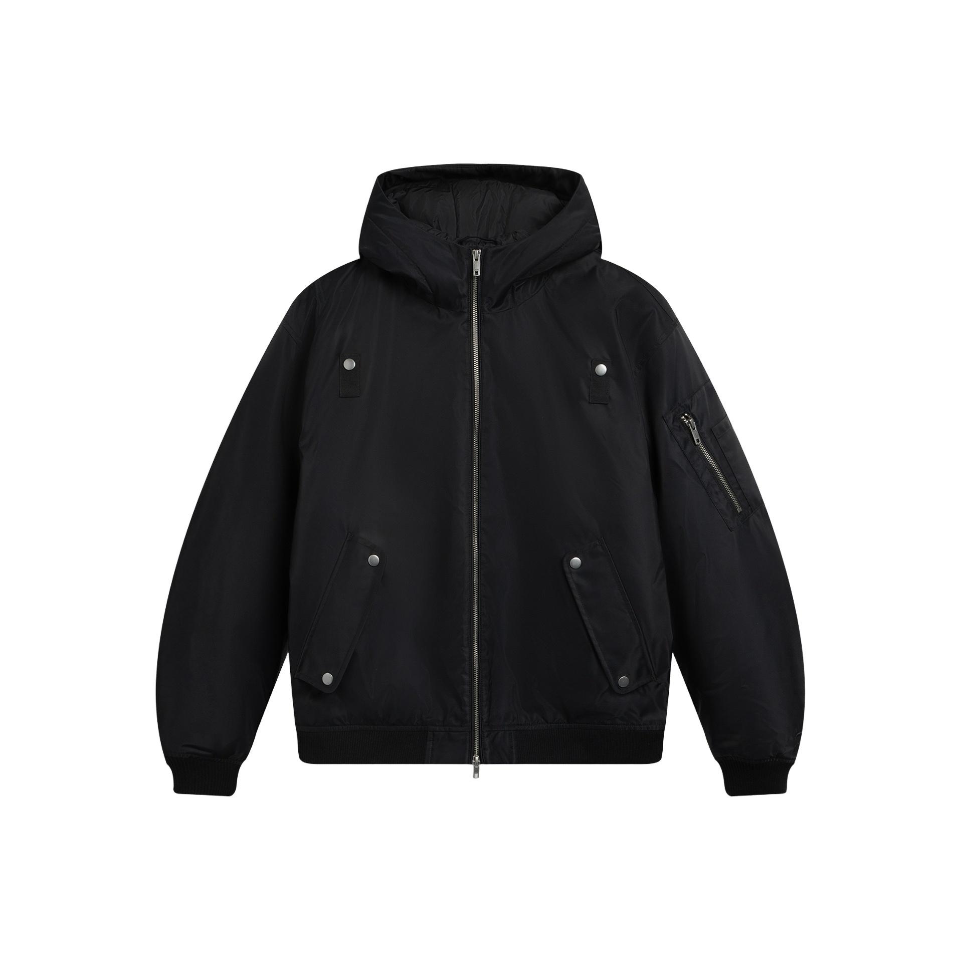

Li Ning Sports Lifestyle Series Hooded Logo Couple Cotton Jacket Unisex Jacket AJMV397-1 L
