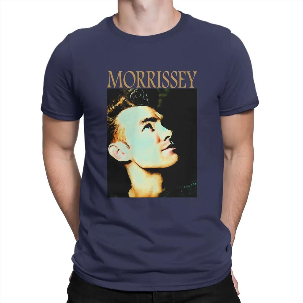 Morrissey 80s 90s Men TShirt The Smiths O Neck Tops Fabric T Shirt Humor High Quality Birthday Gifts