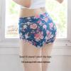 Women's Ice Silk Breathable Floral Print Briefs