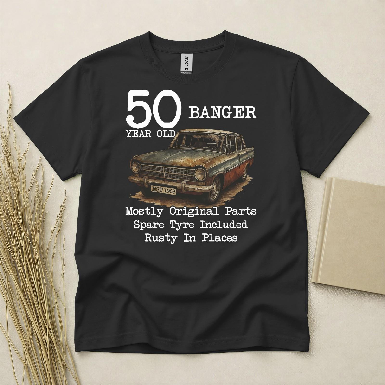 50th Birthday Shirt Born In 1976 50 Years Old Gifts Classic Car T-Shirt Fifty S разноцветный