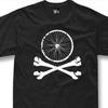 Bike Wheel Skull T Shirt Mountain Mtb Bicycle Downhill Vintage Unisex Graphic Versatile Breathable Comfortable Fashion