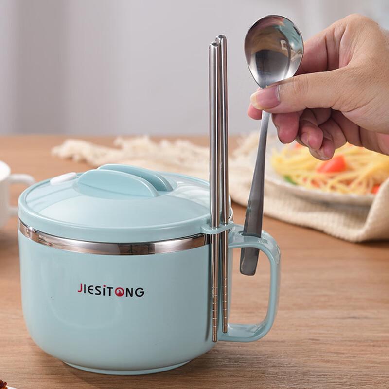 JIESITONG 304 Stainless Steel Student Lunch & Noodle Bowl