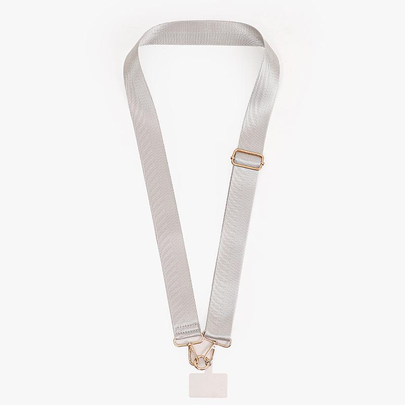 

Hot-selling 3.8CM Solid Color Bag Strap Shoulder Strap Messenger Women s Bag Fashion Printed Wide Strap Bag Parts Accessories сірий