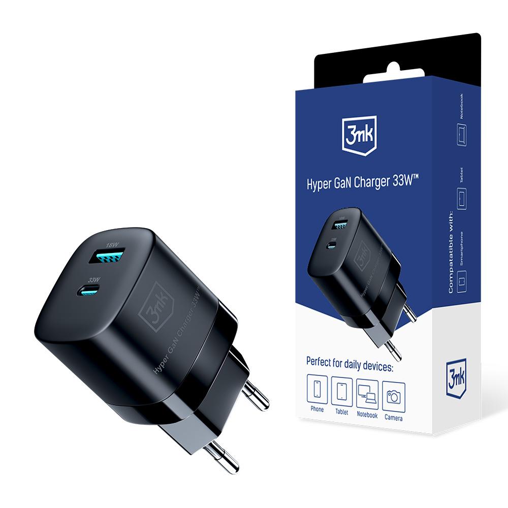 Accessories - 3Mk Hyper Gan Charger 33W Black