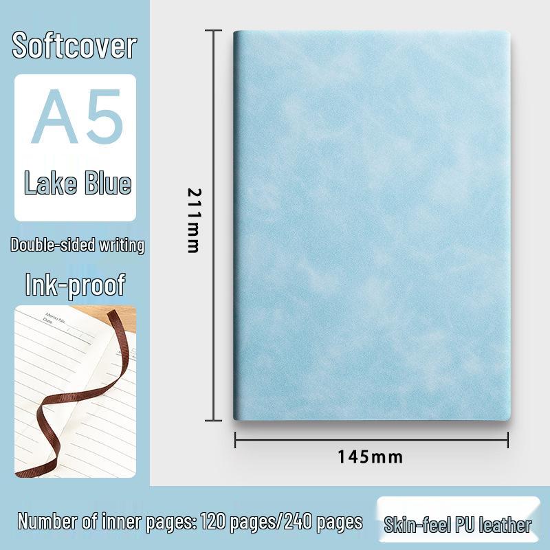 High-End A5 Business Notebook Gift Set: Customizable Logo, Thick Notepad for Meetings and Learning