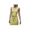 Canottiera da donna senza maniche slim fit solida verde HQ9172335