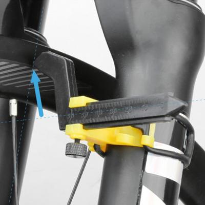 Supporto per supporto per centratura ruote per bici, dimensioni compatte, leggero, universale, multifunzione, strumento di riparazione per l'allineamento delle ruote della bicicletta