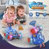 Remote Control Stunt Car 360° Flip Toy for Boy RC Car 4WD Cartoon Shark with Light Rotation Off Road Drift 2.4G Kid Toy Gift