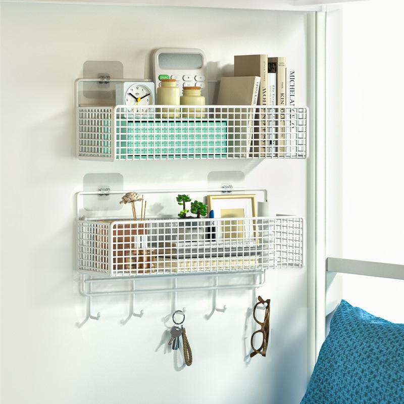 Traceless Wall-Mounted Storage Rack for Bedroom, Bathroom & Kitchen – Easy Install Hanging Shelves