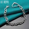 O-shaped Heart Bracelet Fashion Gift Silver Jewelry