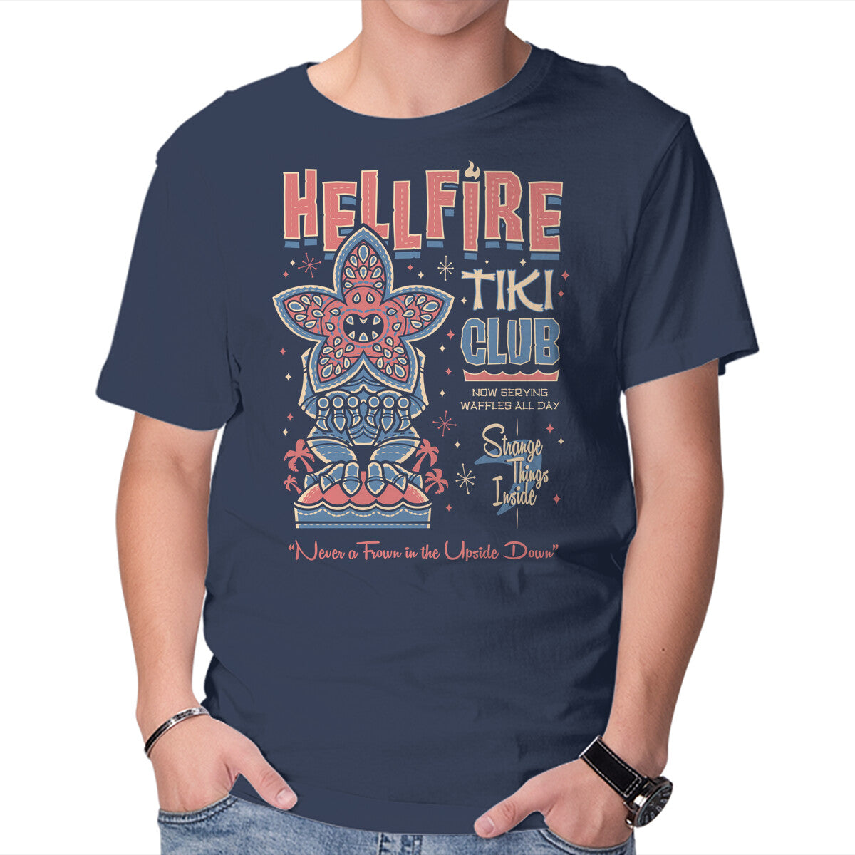 Unisex Crew Neck T-Shirt Hellfire Tiki Club Graphic Short Sleeve Casual Tee XXXL