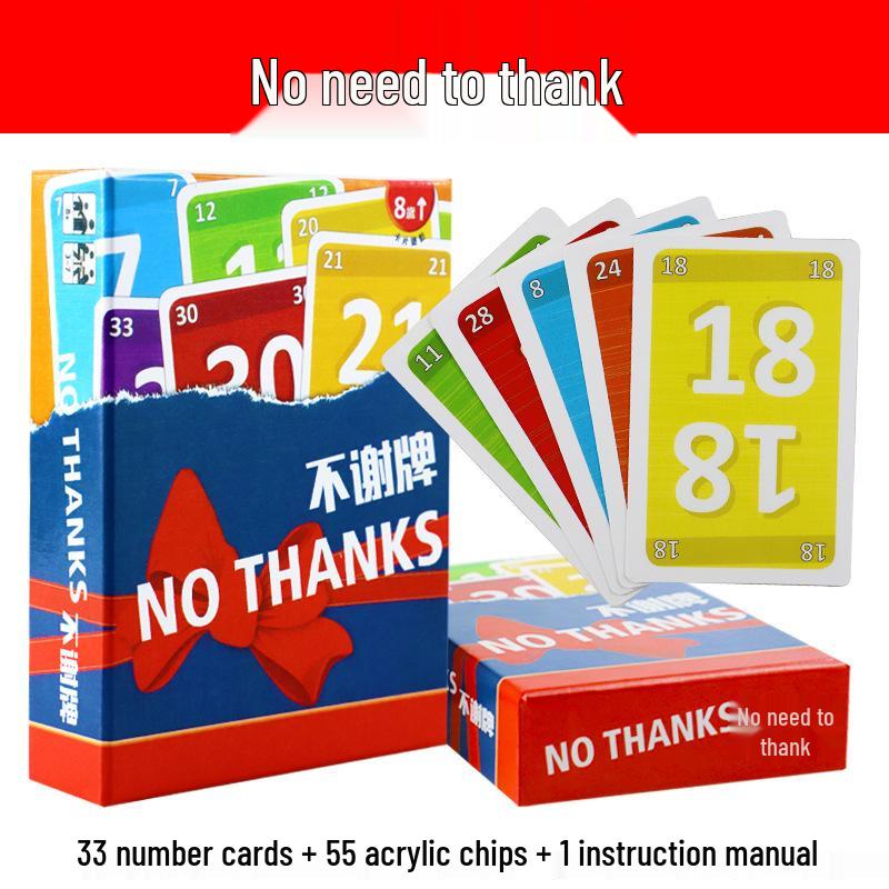 No Thanks! Family Card Game – A Fun, Strategic Game for Gatherings