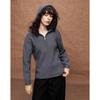 Women's Hooded Half-Zip Color Block Knit Sweater