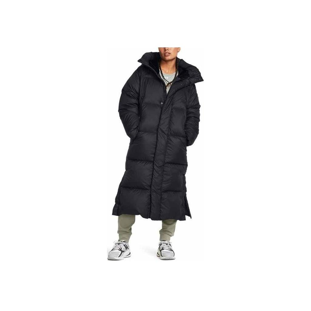 Under Armour ColdGear Infrared Long Training Down Jacket Women Outerwear Black 1378857-001