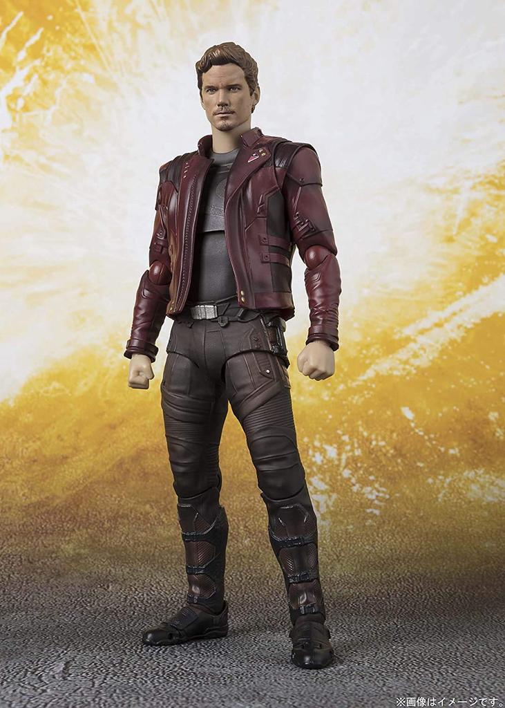 TAMASHII NATIONS Avengers 155 mm bemalte bewegliche Figur SHFiguarts Star-Lord (Avengers/Infinity War) Ca.. PVC/ABS