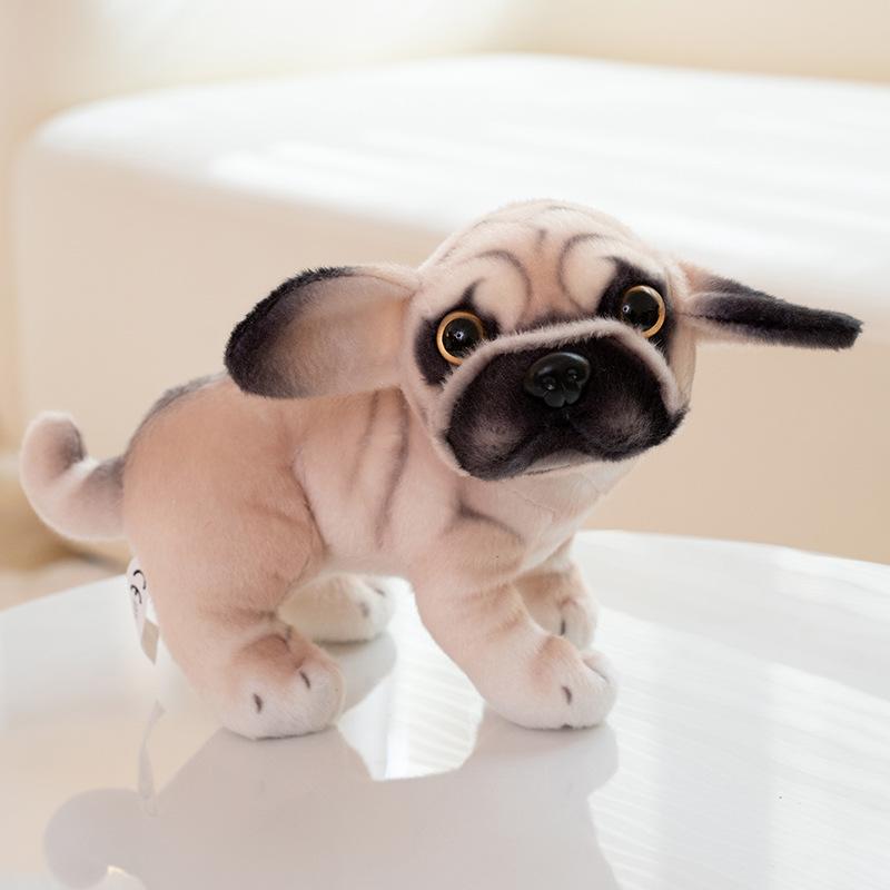 Cute simulation puppy dog spotted dog doll plush toy husky doll home decoration children's rag doll