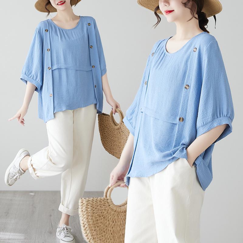 

Designer Simple Casual Irregular Plus Size Women s T-Shirt: Age-Reducing, Comfortable, and Loose Fit Plus Size