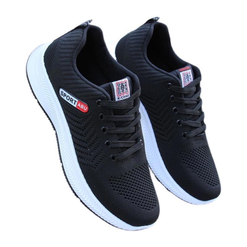 Mens Autumn Casual Shoes Genuine Knit Sneakers Korean Style All Match Comfort Dad Running Shoes