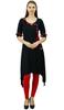 Phagun Angrakha Style Rayon Womens Tunic Kurta Pom-Pom Designer Kurti Top Indian