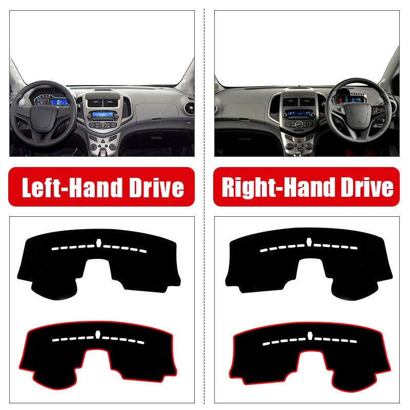 Car Dashboard Cover For Chevrolet Sonic / Aveo 2016 2017 2018 trument Desk Sun Shade Non-slip Pad Accessories