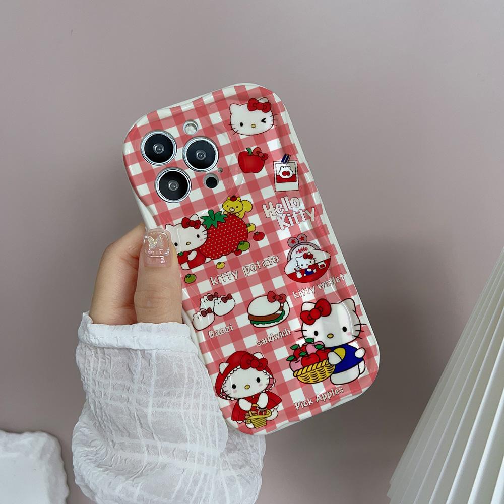 INS Kawaii Hello Kitty Casing For Xiaomi Redmi 15C 15 Note 15 Pro 14C 13C Note 14 13 12 Pro Plus A7 Pro 5G Trendy Phone Case