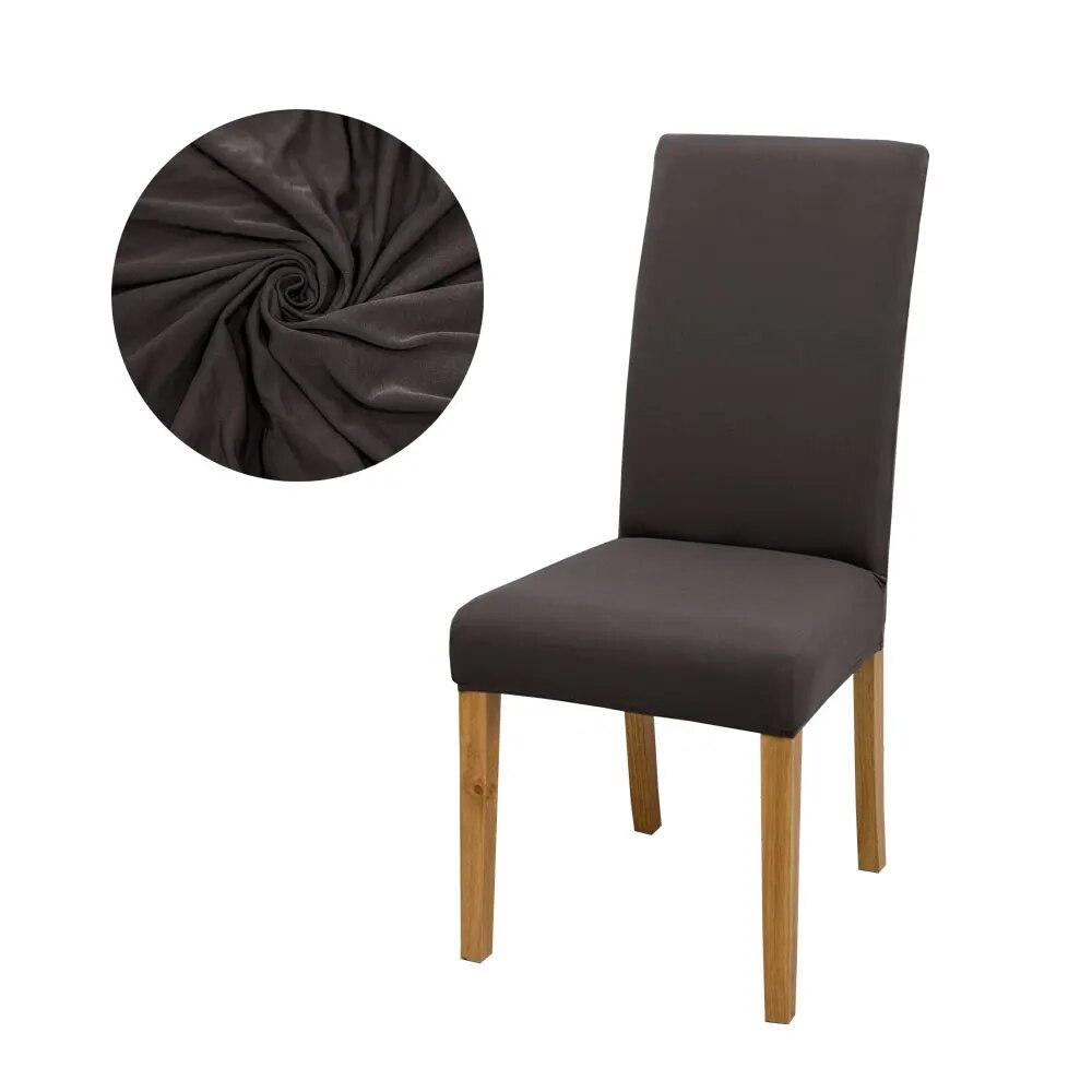 Solid Colors Chair Cover Dining Room Chair Seat Restaurant Weddings Banquet Hotel Elastic Flexible Stretch Spandex Chair Cover