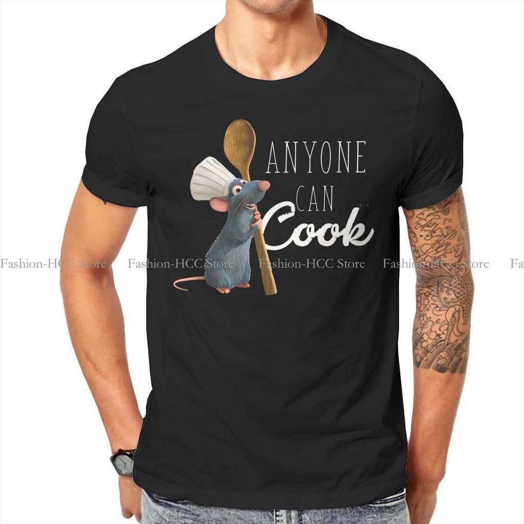 Remy Anyone Can Cook Tshirt For Unisex Ratatouilles Cartoon Clothing Style T Shirt Homme
