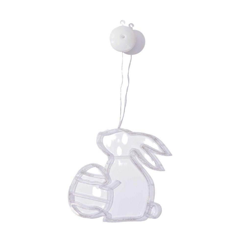 Multicolor Egg Suction Cup Light Plastic Atmosphere Light New Easter Window Lights  Party