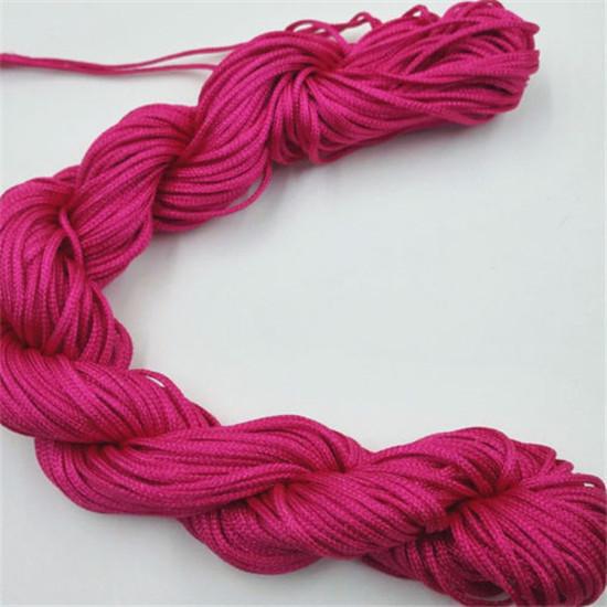 Nylon Cord Thread Chinese Knot Macrame Cord Bracelet Braided String DIY Tassels Beading For Shamballa Rope